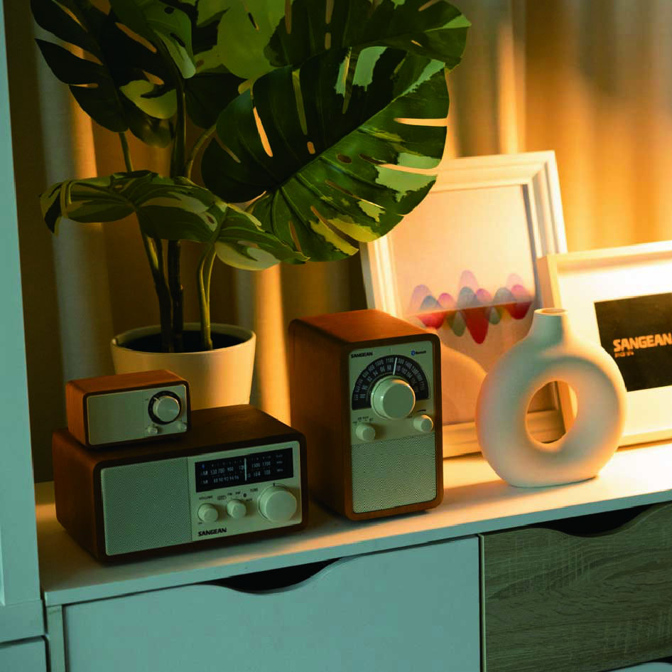 SANGEAN wooden radios
